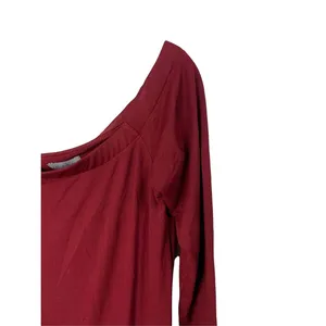 BELLE + SKY‎ Off Shoulder Midi Maroon Fitted Dress Size Medium thumbnail 2