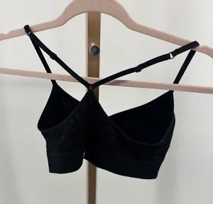 Victoria’s Secret Pink Crocheted Black Bralette Bra Womens Size Medium thumbnail 1