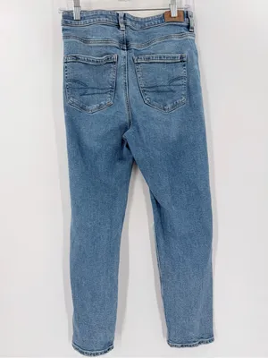 American Eagle Strigid Distressed Mom Denim Jean thumbnail 4
