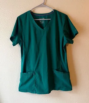 Healing hands purple label green scrub set thumbnail 1