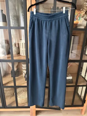 Lululemon Softstreme High-Rise Pants True Navy pockets wide straight leg thumbnail 8