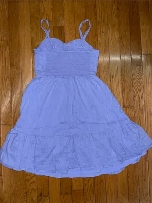 Old Navy Purple Spaghetti-Strap Ruffle-Hem Dress thumbnail 4