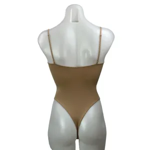 SKIMS Brown Tan Sleeveless Cami Camisole Seamless Sculpt Thong Bodysuit Size XS thumbnail 3