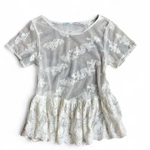 Kimchi-blue Women's White and Cream Blouse thumbnail 1