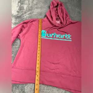 Carhartt Women's Pink Hoodie Sweater tencel fiber series loose fit medium thumbnail 6