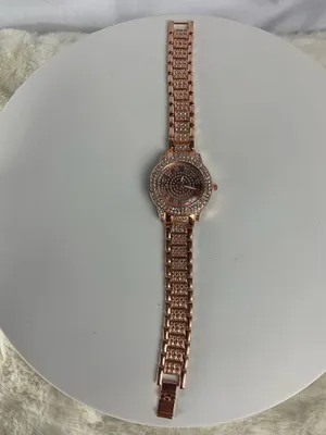 Women’s Rose Gold Tone Rhinestone Watch Roman Numeral Link Bracelet thumbnail 9