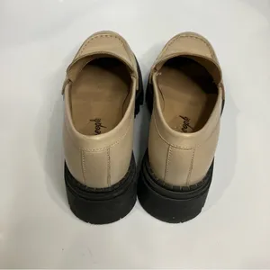Free people Lyra lug sole loafers tan Leather black womens size 36.5 trendy Y2K‎ thumbnail 6