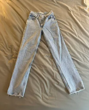 Abercrombie Asymmetrical The 90s Straight Ultra High Rise thumbnail 6