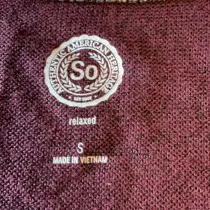 SO Women's Dark Purple Sweatshirt with Silver Stripes thumbnail 5