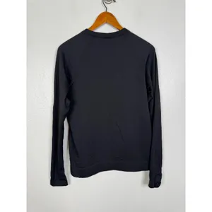 Lululemon Black Ribbed Long Sleeve Thumbhole‎ Crew Neck Activewear Top thumbnail 2