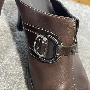 Aerosoles Snapezoid Women's Brown Casual Low block Heel Square‎ Toe Mule size 9M thumbnail 6