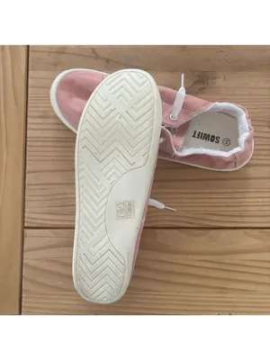 Versatile Pink and White Sneakers with Classic Design Size 11 thumbnail 5