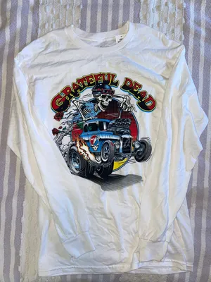 white longsleeve graphic thumbnail 1