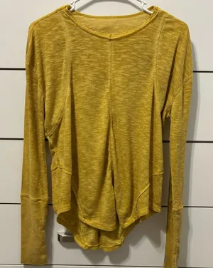 Free People Movement Yellow Top thumbnail 1