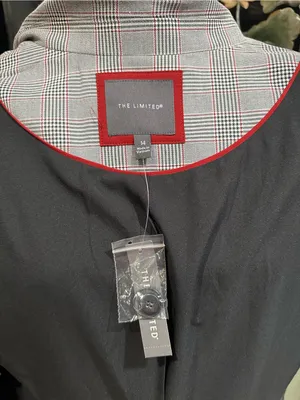 The Limited Glen Plaid Double‑Breasted Blazer – NWT – Size 14 thumbnail 10