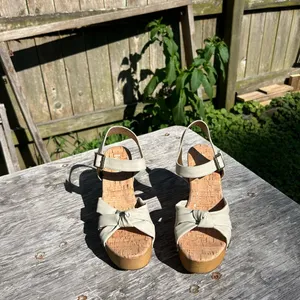 Kork-Ease Women's Dawson Wedge Platform Sandals Off White Size 9‎ thumbnail 8