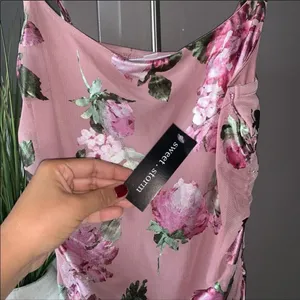 Sweet Storm ✨Floral Mesh Ruched Mini Dress✨ thumbnail 6