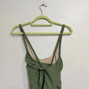 Cupshe Olive Green Ribbed One Piece Swimsuit Sz M NWT thumbnail 8
