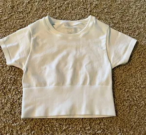 Aerie White Cropped Top thumbnail 1