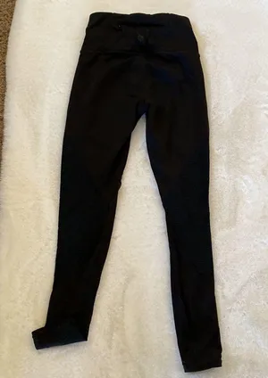 Athleta XXS mesh trim high rise legging tights thumbnail 2