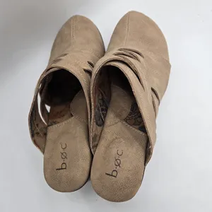 BOC BORN Johana Women's 8.5 Mule Clogs Shoes Taupe Brown Slip-On Shoes Braided thumbnail 9