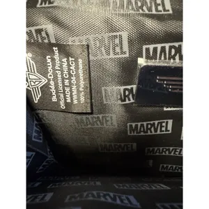 Buckle Down‎ Fold Over Black Wallet Captain America Shield Metal Emblem NWT thumbnail 4