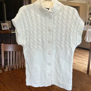 Style & Co Cream Cable Knit Oversized Sweater thumbnail 11