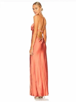 LPA Revolve Adellum Maxi Dress in Copper size XS $248 thumbnail 4