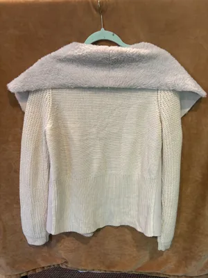 21 main fuzzy sweater cardigan Gray Size L thumbnail 3