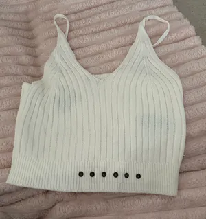 Roxy Knit Top White Tank thumbnail 1