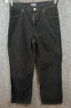 Polo Jeans Co. Ralph Lauren Women's 12 Black‎ Straight Leg Corduroy Chino Pants thumbnail 1