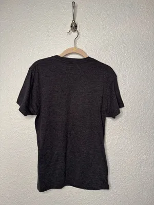 Nirvana T-Shirt Size M Dark Gray Smiley Face Graphic Rock Grunge thumbnail 2