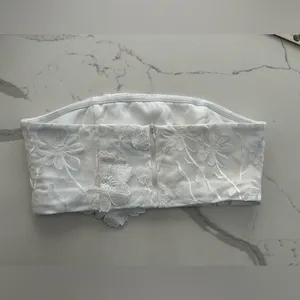 Endless Rose White Lace tube top size small New without tags thumbnail 3