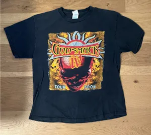 Rare Godsmack IV Breaking Benjamin 2006 tour t-shirt thumbnail 1