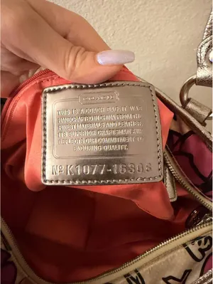 Coach Poppy Petal Print Rocker Satchel Bag 2010 thumbnail 4