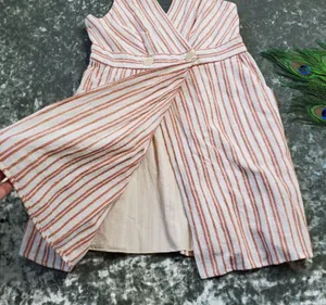 Striped Wrap Dress TRF Collection thumbnail 2