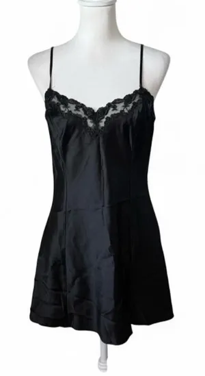 Victoria’s Secret Black Slip Dress thumbnail 1