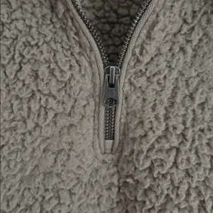 Abercrombie & Fitch Soft AF Sherpa Quarter Zip Faux Sherpa Fleece Jacket Size XS thumbnail 4