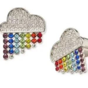 NWOT Kate♠️Spade Into the Sky Rainbow Cloud Stud Earrings thumbnail 3
