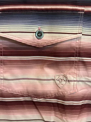 Ariat Tek Western Stripped Button-Down Shirt thumbnail 4