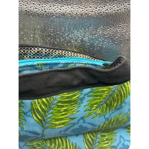 Paul Brent Tropical Parrot Canvas Crossbody Bag Blue Green Macaw Palm Leaf Art thumbnail 7