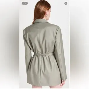Lioness‎ Shopbop Olympia blazer green dress minimalist size small chic preppy thumbnail 3