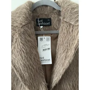 Women Faux Fur Jacket Soft Warm Plush Coat Outerwear Elegant Chic thumbnail 9