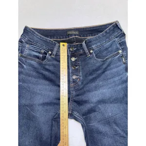 Silver Jeans Co Women's Suki Mid Rise Slim Boot Jeans Blue Dark Wash Size 31 thumbnail 9