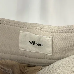 Aritzia Wilfred Cargo Drawstring Hem Trouser Pants in Cream Size‎ 4 thumbnail 3