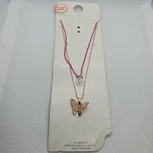 NWT Wonder Nation Heart & Butterfly Necklace thumbnail 2