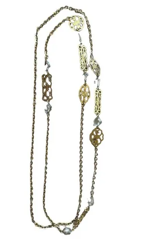 Vintage filigree necklace thumbnail 3