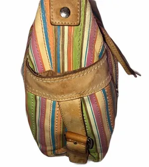 Fossil multicolor stripped hand bag thumbnail 5