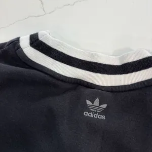Adidas Sweater Womens Size XL Pullover V Neck Collegiate Stripe Knit Logo Black thumbnail 8