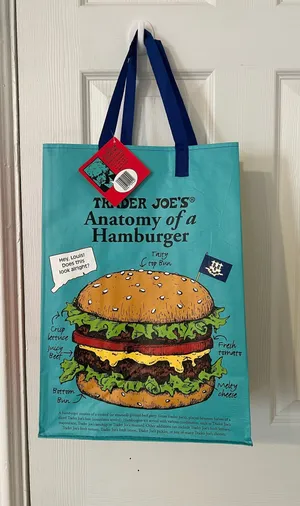 Trader Joe's Anatomy of a Hamburger Shopping Bag thumbnail 1